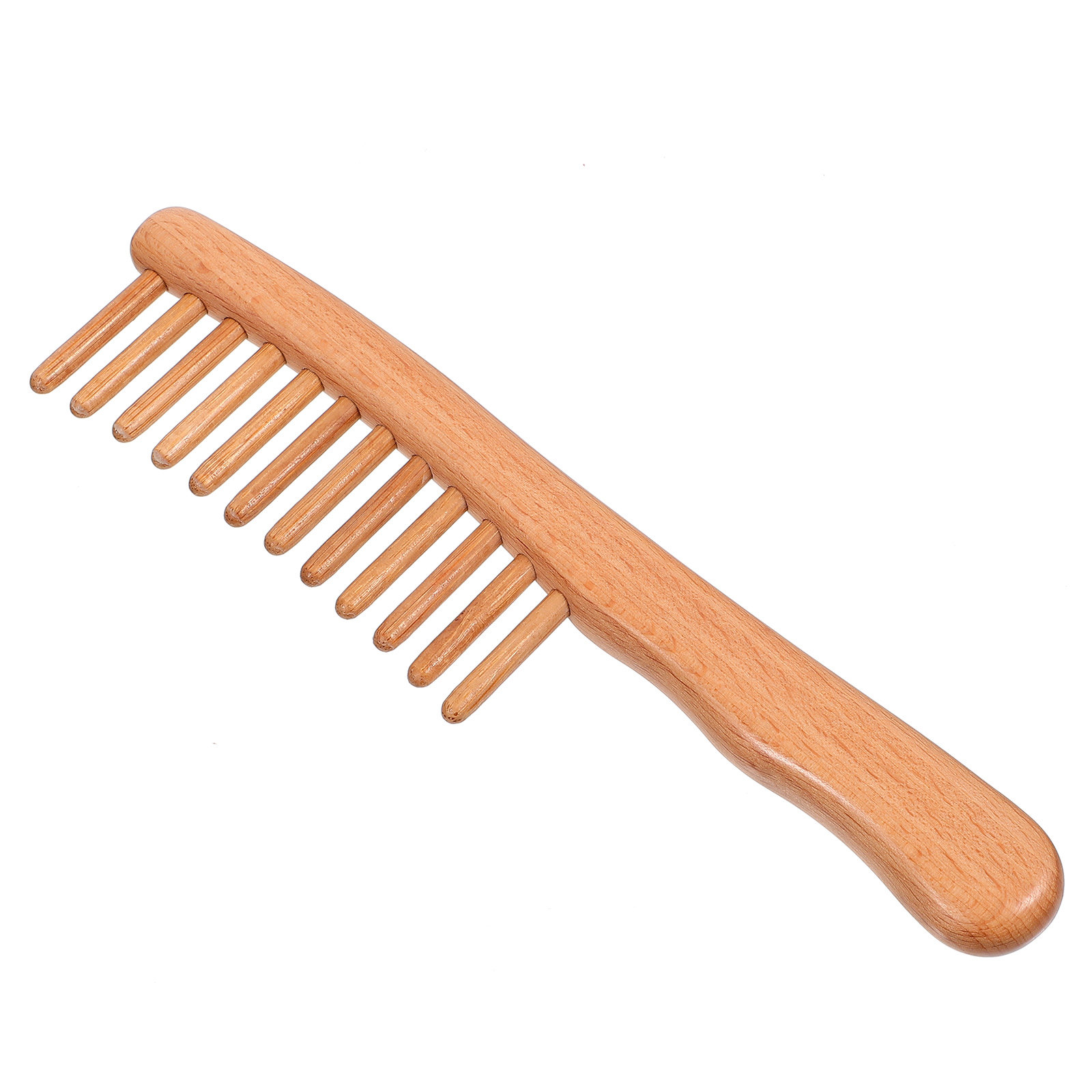 Hair Care Nature - 1 Stück polierter Massagekamm aus Naturholz,