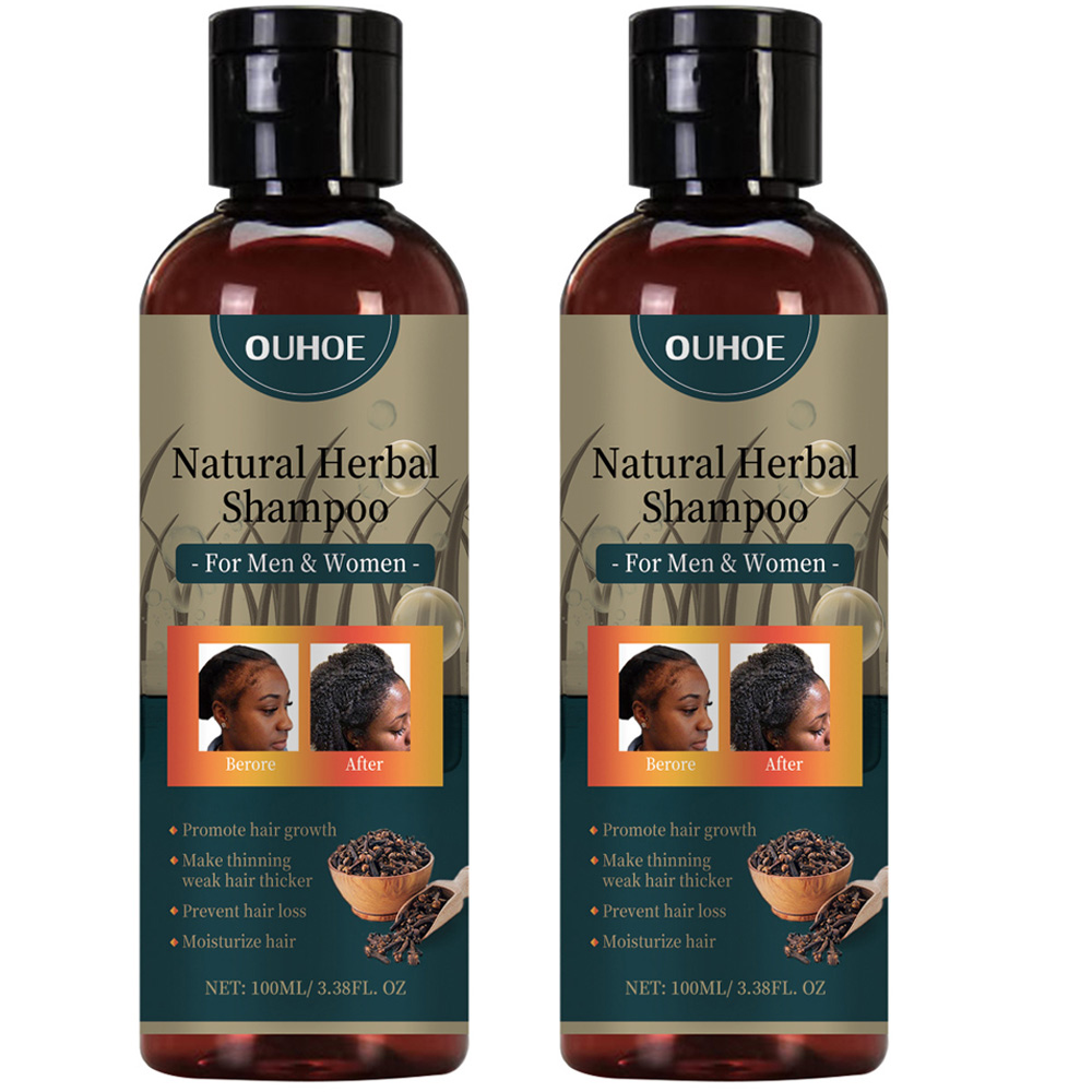 Hair Care Natural Ingredients - 2 Stück x 100 ml Haarwuchs-Shampoo,
