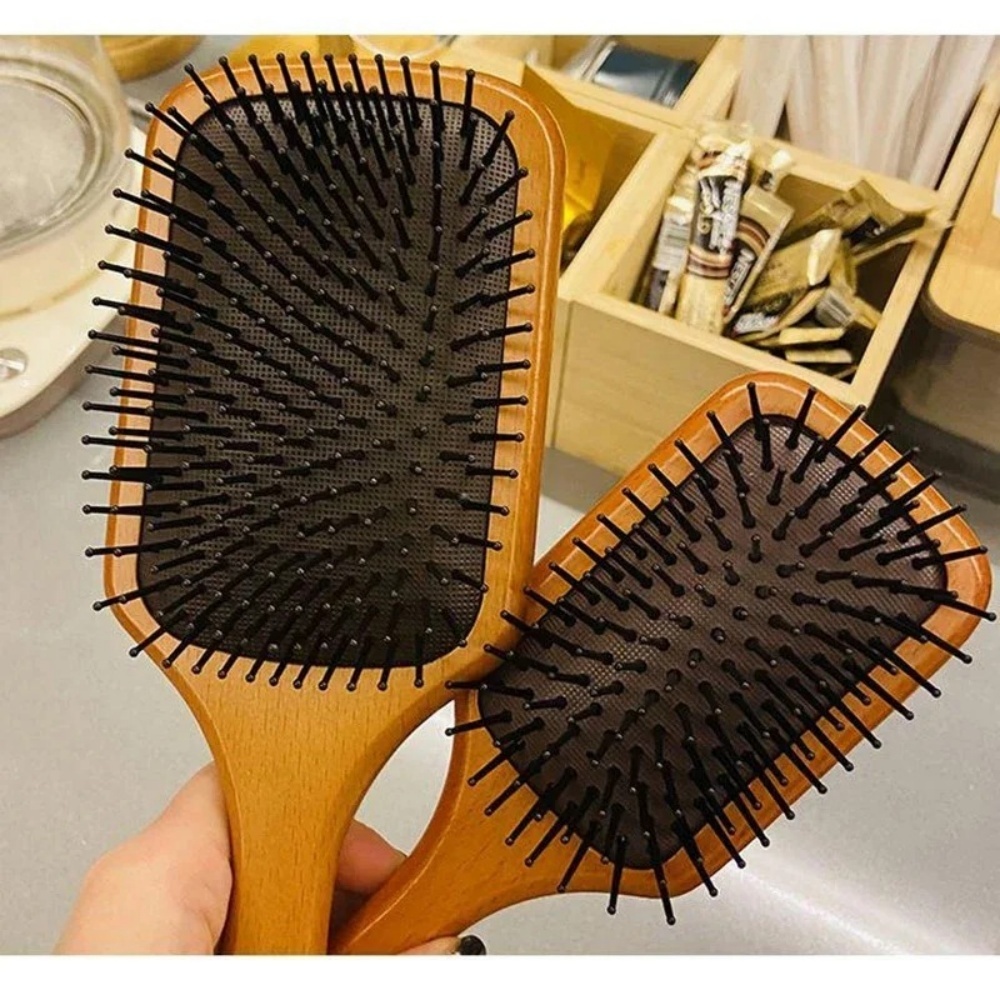 Hair Care For Hair Loss - Hochwertiger antistatischer Haarkamm aus Holz mit