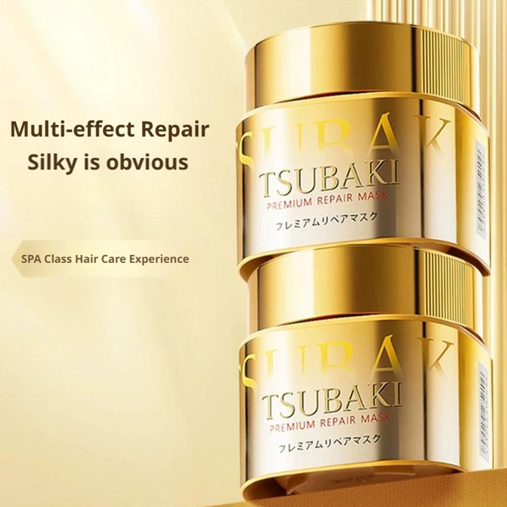 Hair Care In Japan - Japan TSUBAKI Premium Reparatur-Haarmaske - Rosa