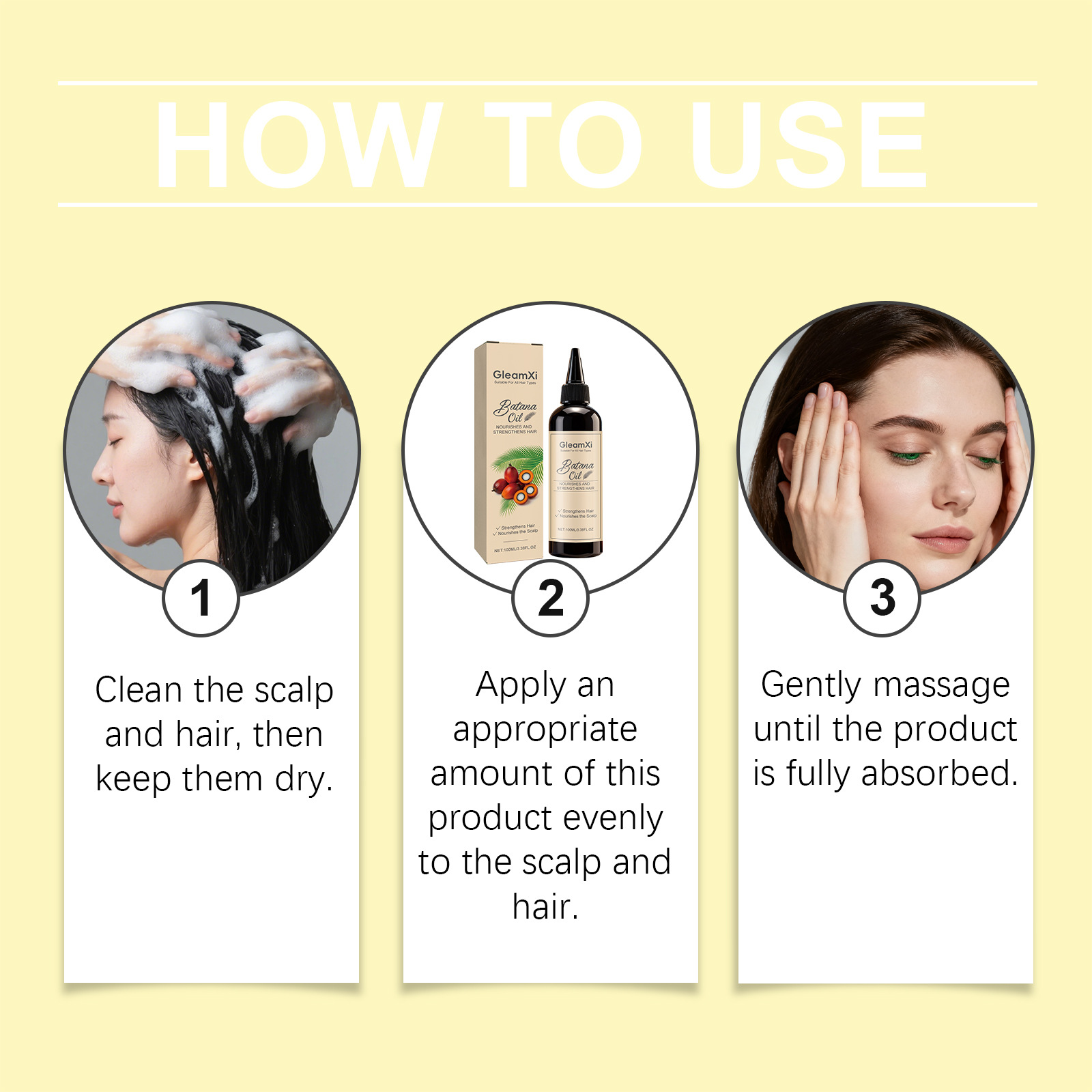 Hair Care For Hair Loss - Batana Haar-Essenzöl Stärkt die Haarwurzeln Anti-Haarausfall
