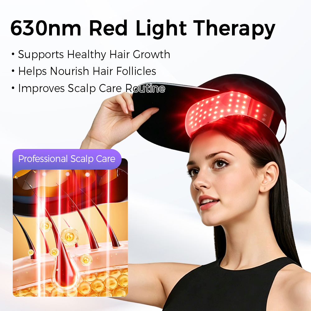 LED-Haarwuchskappe mit Rot-Bla – Hair Care For Hair Loss Bewertung und Preis